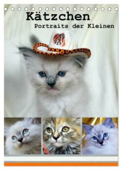 Kätzchen - Portraits der Kleinen (Tischkalender 2025 DIN A5 hoch), CALVENDO Monatskalender