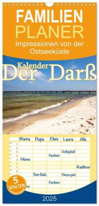 Familienplaner 2025 - Der Darß Kalender mit 5 Spalten (Wandkalender, 21 x 45 cm) CALVENDO