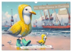 Die Möwe Emma in Hamburg (Wandkalender 2025 DIN A3 quer), CALVENDO Monatskalender