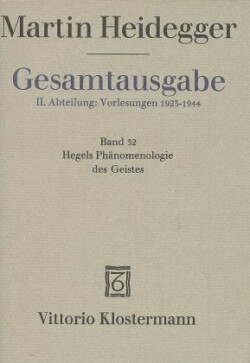 Hegels Phänomenologie des Geistes (Wintersemester 1930/31)