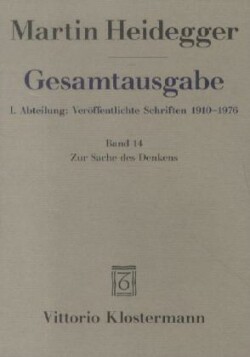 Zur Sache des Denkens (1962-1964)