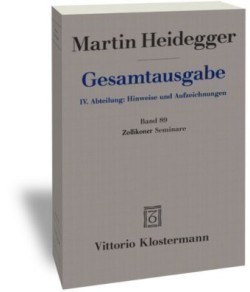 Gesamtausgabe, Bd.89, Zollikoner Seminare