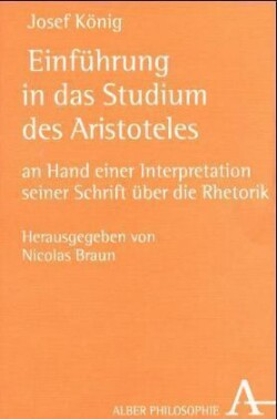 Einführung in das Studium des Aristoteles