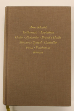 Werke, Bargfelder Ausgabe, Werkgr.1, Bd. 1, Enthymesis, Leviathan, Gadir, Alexander, Brand's Haide,