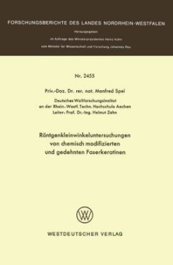 Röntgenkleinwinkeluntersuchungen von chemisch modifizierten und gedehnten Faserkeratinen