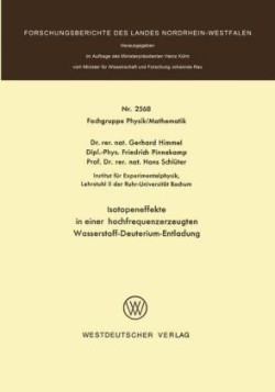 Isotopeneffekte in einer hochfrequenzerzeugten Wasserstoff-Deuterium-Entladung