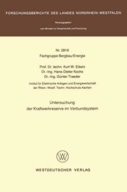Untersuchung der Kraftwerkreserve im Verbundsystem