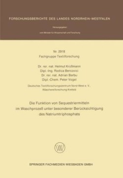 Die Funktion von Sequestriermitteln im Waschprozeß unter besonderer Berücksichtigung des Natriumtriphosphats