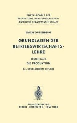 Grundlagen der Betriebswirtschaftslehre