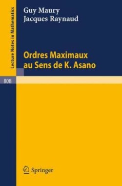 Ordres maximaux au sens de K. Asano