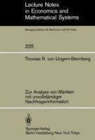 Zur Analyse von Märkten mit unvollständiger Nachfragerinformation