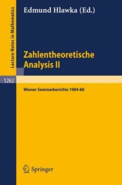 Zahlentheoretische Analysis II