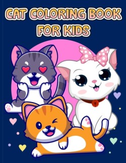 Cute Cat Coloring Book For Kids