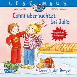 LESEMAUS 207: "Conni übernachtet bei Julia" + "Conni in den Bergen" Conni Doppelband