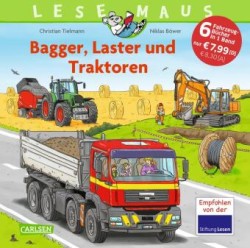 LESEMAUS Sonderbände: Bagger, Laster und Traktoren – Alles über Fahrzeuge