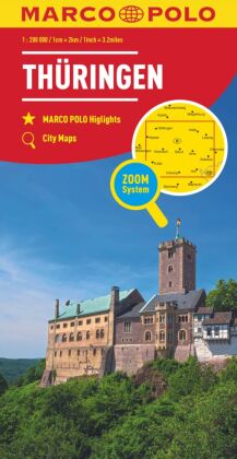 MARCO POLO Reisekarte Deutschland 07 Thüringen 1:200.000