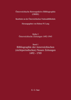 Österreichische Retrospektive Bibliographie Bd.2/1