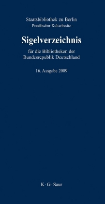 Sigelverzeichnis Für Die Bibliotheken Der Bundesrepublik Deutschland