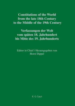 Constitutional Documents of Belgium, Luxembourg and the Netherlands 1789–1848