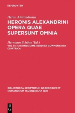 Opera Quae Supersunt Omnia, vol. III