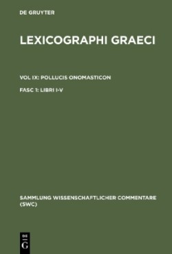 Lexicographi Graeci: Vol. IX: CB