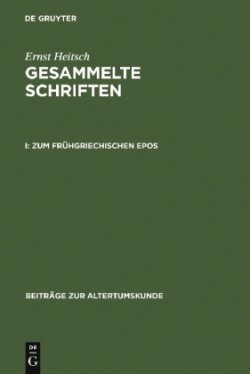 Zum Frühgriechischen Epos