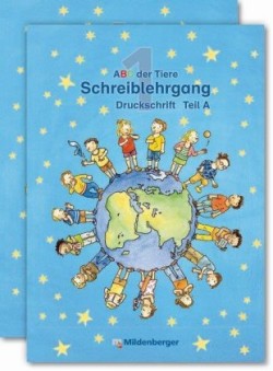 ABC der Tiere 1 - 1. Jahrgangsstufe, Schreiblehrgang Druckschrift, Teil A und B  zu Lesen in Silben (Silbenfibel), 2 Bde.