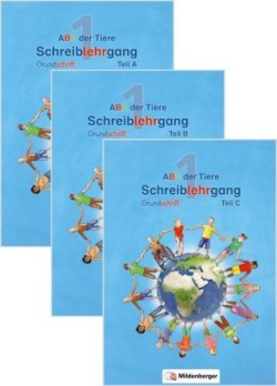 ABC der Tiere 1 - Schreiblehrgang Grundschrift, Teil A, B und C, 3 Teile