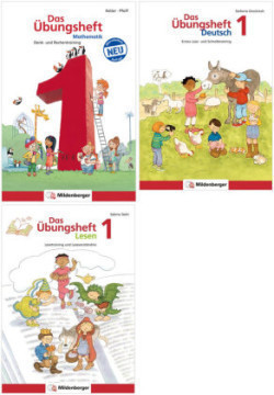 Sicher ins 2. Schuljahr - Paket: Rechnen - Schreiben - Lesen · Klasse 1, 3 Teile