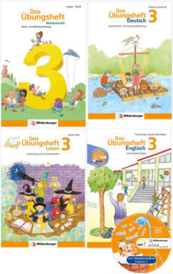 Sicher ins 4. Schuljahr - Paket: Rechnen - Schreiben - Lesen - Grammatik - Englisch · Klasse 3, 4 Teile