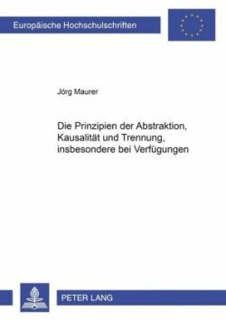 Prinzipien Der Abstraktion, Kausalitaet Und Trennung, Insbesondere Bei Verfuegungen