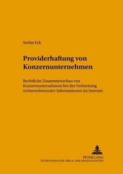 Providerhaftung Von Konzernunternehmen