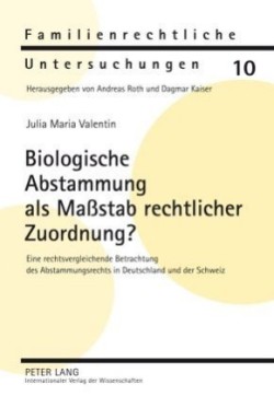 Biologische Abstammung ALS Maßstab Rechtlicher Zuordnung?