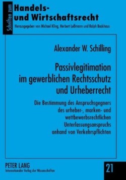 Passivlegitimation Im Gewerblichen Rechtsschutz Und Urheberrecht