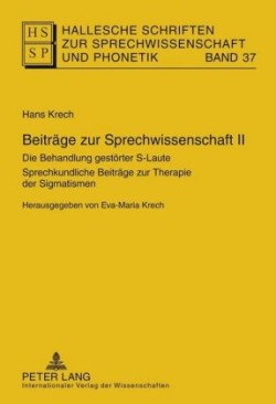 Beitraege Zur Sprechwissenschaft II