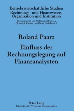 Einfluss Der Rechnungslegung Auf Finanzanalysten