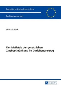 Der Maßstab Der Gesetzlichen Zinsbeschraenkung Im Darlehensvertrag