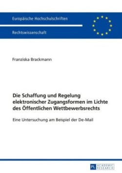 Schaffung und Regelung elektronischer Zugangsformen im Lichte des Oeffentlichen Wettbewerbsrechts