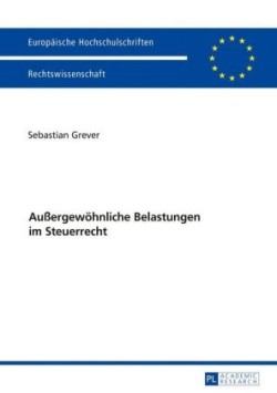 Außergewoehnliche Belastungen im Steuerrecht