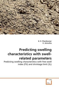 Predicting swelling characteristics with swell-related parameters