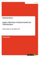 Jürgen Habermas - Strukturwandel der Öffentlichkeit