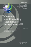 Computer and Computing Technologies in Agriculture III