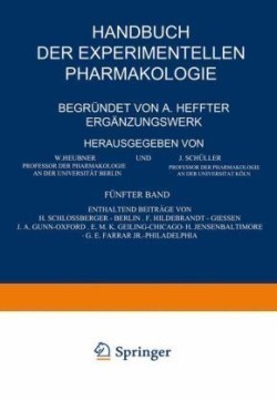 Handbuch der Experimentellen Pharmakologie — Ergänzungswerk