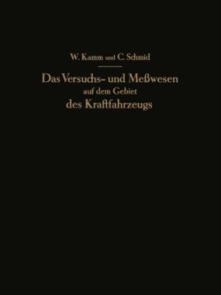 Das Versuchs- und Meßwesen auf dem Gebiet des Kraftfahrzeugs