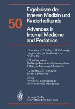 Ergebnisse der Inneren Medizin und Kinderheilkunde / Advances in Internal Medicine and Pediatrics