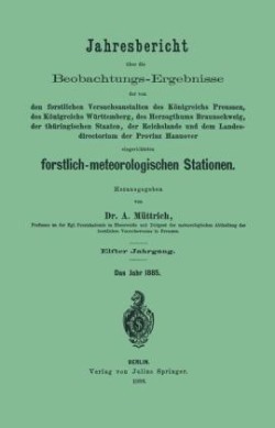 Jahresbericht über die Beobachtungs-Ergebnisse