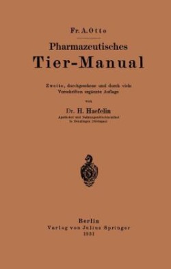 Pharmazeutisches Tier-Manual