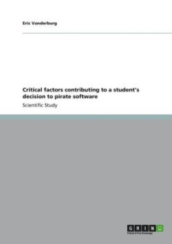 Critical factors contributing to a student's decision to pirate software