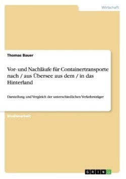 Vor- und Nachläufe für Containertransporte nach / aus Übersee aus dem / in das Hinterland