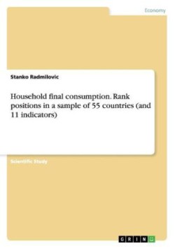 Household final consumption. Rank positions in a sample of 55 countries (and 11 indicators)